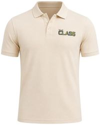 Roberto Cavalli - Chest-Print Polo Shirt - Lyst