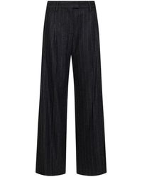 Brunello Cucinelli - Stripe-Pattern Tailored Trousers - Lyst