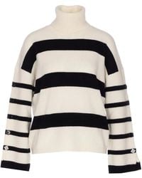 Liu Jo - Maglione A Righe A Collo Alto - Lyst