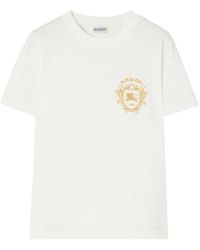 Burberry - Knight Crest Cotton T-Shirt - Lyst