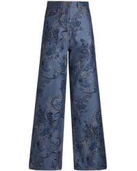 Etro - Baggy Jacquard Jeans - Lyst