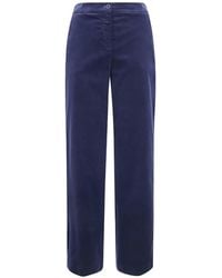 Via Masini 80 - Corduroy Straight-Leg Trousers - Lyst