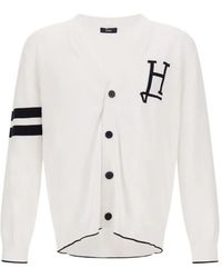 Herno - Logo-Detail Cardigan - Lyst