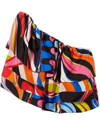 Emilio Pucci - Fiamme シルクブラウス - Lyst