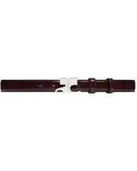 Courreges - Logo-Buckled Leather Belt - Lyst