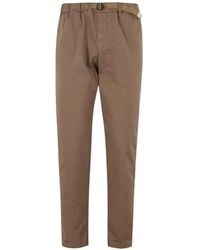 White Sand - Belted Elasticated-Waistband Trousers - Lyst