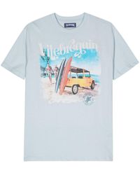 Vilebrequin - Katoenen T-shirt Met Grafische Print - Lyst