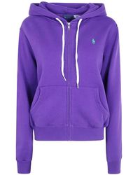 Polo Ralph Lauren - Logo-Embroidered Zip-Up Hoodie - Lyst