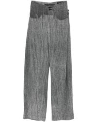 Yehuafan - Belt-Loop Pocket Trousers - Lyst