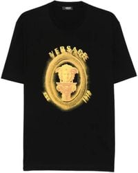 Versace - T-Shirt mit Medusa-Kopf-Print - Lyst