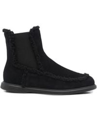 Fratelli Rossetti - Shearling-Trim Suede Boots - Lyst