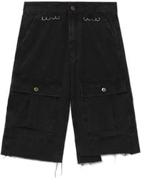 we11done - Cotton Cargo Shorts - Lyst