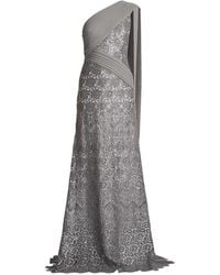 Tadashi Shoji - Eamon Sequin-Embellished One-Shoulder Gown - Lyst