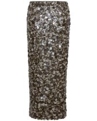 Cara Cara - Sienna Sequin-Embellished Midi Skirt - Lyst