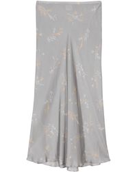 Alysi - Floral-print Silk Maxi Skirt - Lyst