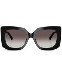 Jimmy Choo - Eckige Sonnenbrille Mit Nieten - Lyst