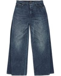 Balenciaga - Double-front Wide-leg Jeans - Lyst
