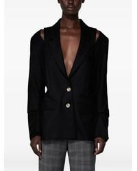SRVC Studio - Breakfast Structured-Shoulder Blazer - Lyst