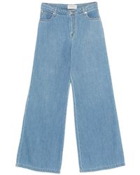 ERMANNO FIRENZE - Five-Pocket Wide Leg Jeans - Lyst
