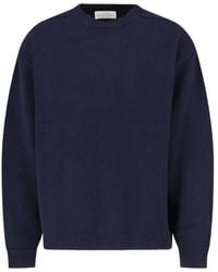 Studio Nicholson - Hemyl Pullover Mit Geripptem Besatz - Lyst