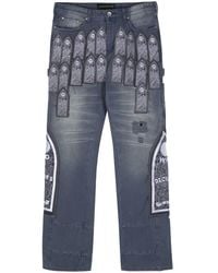 Who Decides War - Jeans dritti con effetto vissuto - Lyst