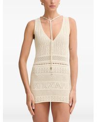 Patrizia Pepe - Crochet-Knit V-Neck Top - Lyst