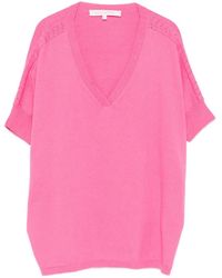 ABSOLUT CASHMERE - Alyssa Oberteil Mit V-Ausschnitt - Lyst