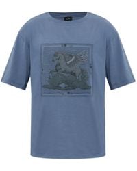 Etro - Pegasus-Print T-Shirt - Lyst