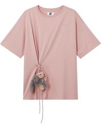 Izzue - Drawstring-Detail Cotton T-Shirt - Lyst