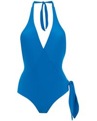Adriana Degreas Wrap Style Swimsuit - Blauw