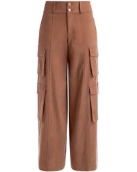 Alice + Olivia - Mame Wide-leg Cargo Trousers - Lyst