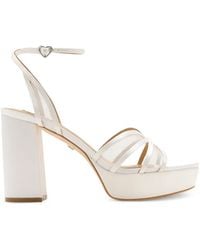 Badgley Mischka - Yohana Mesh-Panel Platform Sandals - Lyst