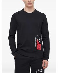 Polo Ralph Lauren - Long-Sleeve Logo Pajama Top - Lyst