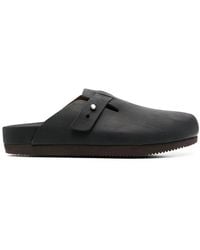 Buttero - Slip-On Leather Clog Sandals - Lyst