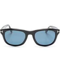 Tom Ford - Nero Lucido Blu Polar Acetate Sunglasses - Lyst