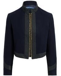 Polo Ralph Lauren - Embellished Cropped Cotton Jacket - Lyst