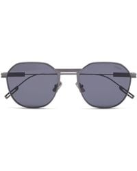 Zegna - Tinted Square-frame Sunglasses - Lyst