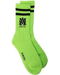Amiri - Logo Embroidered Ankle Socks - Lyst