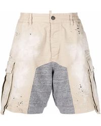DSquared² - Cargo-Shorts im Patchwork-Look - Lyst
