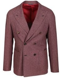 Al Duca d'Aosta - Double-Breasted Peak-Lapel Blazer - Lyst