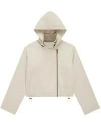 WE-AR4 - Hooded Asymmetric-Zip Jacket - Lyst