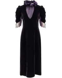 McQueen - ラッフル マキシドレス - Lyst