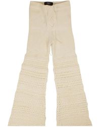 Amiri - Crochet Flared Trousers - Lyst