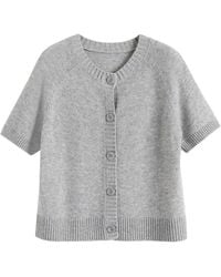 Chinti & Parker - Button-Up Short-Sleeve Cardigan - Lyst
