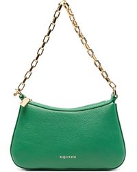 McQueen - T-Bar Chain-Strap Leather Tote Bag - Lyst