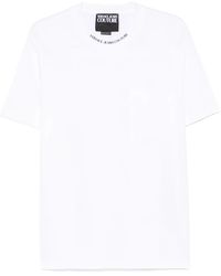 Versace Jeans Couture - T-Shirt Con Stampa Logo - Lyst