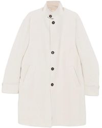 Eleventy - High-Neck Buttoned Coat - Lyst
