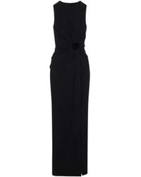 Max Mara - Cut-Out Ruched Maxi Dress - Lyst