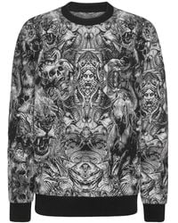 Philipp Plein - Tattoo-Jacquard Crew-Neck Jumper - Lyst