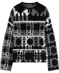 Palm Angels - Intarsia-Knit Monogram Jumper - Lyst